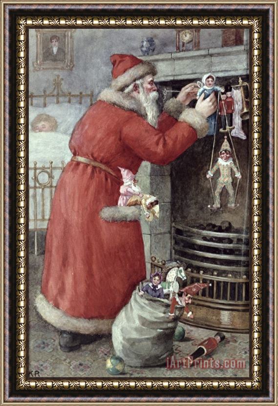 Karl Roger Father Christmas Framed Painting