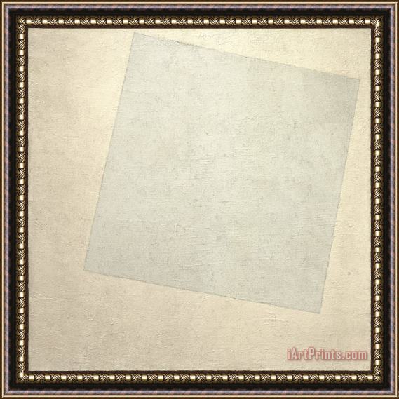 Kazimir Malevich Suprematist Composition White Framed Painting