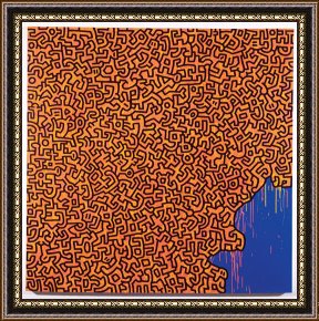 Keith Haring Brazil, 1989 Framed Print for sale - iArtPrints.com