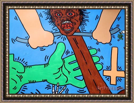 Keith Haring Pop Shop 11 Framed Painting