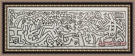 Keith Haring Pop Shop 6 Framed Painting