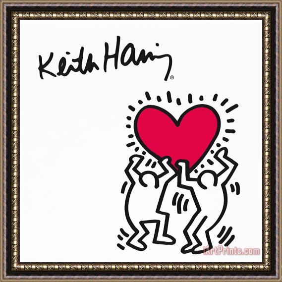 Keith Haring Pop Shop II 1988 Framed Print