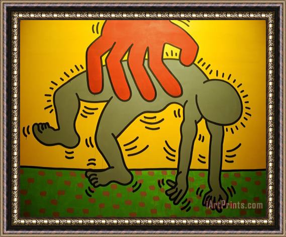 Keith Haring Ten Commandments Detail 2 Framed Print