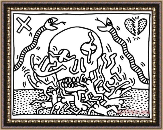 Keith Haring Untitled Ii, 1988 Framed Print