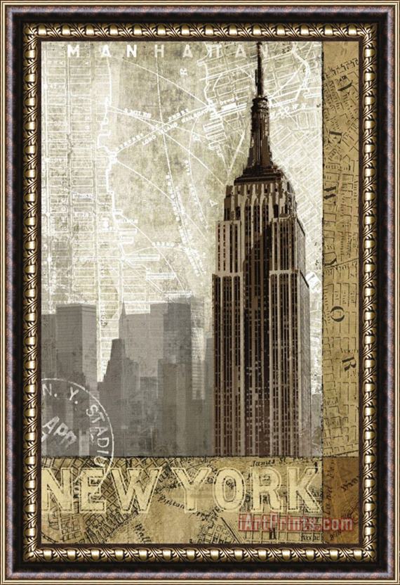 Keith Mallett Autumn in New York Framed Print