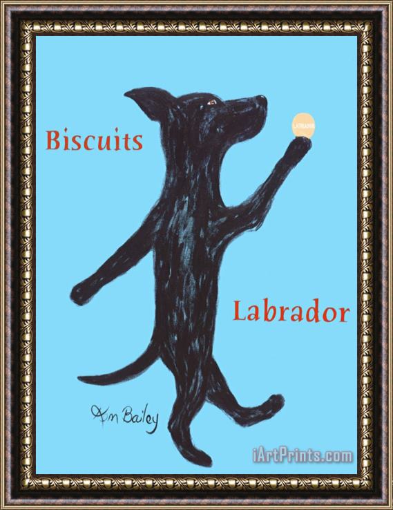 Ken Bailey Biscuits Labrador Framed Painting