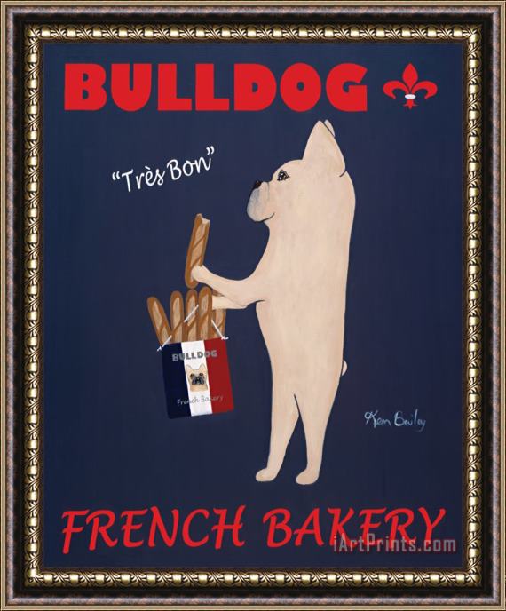 Ken Bailey Bulldog French Bakery Framed Print