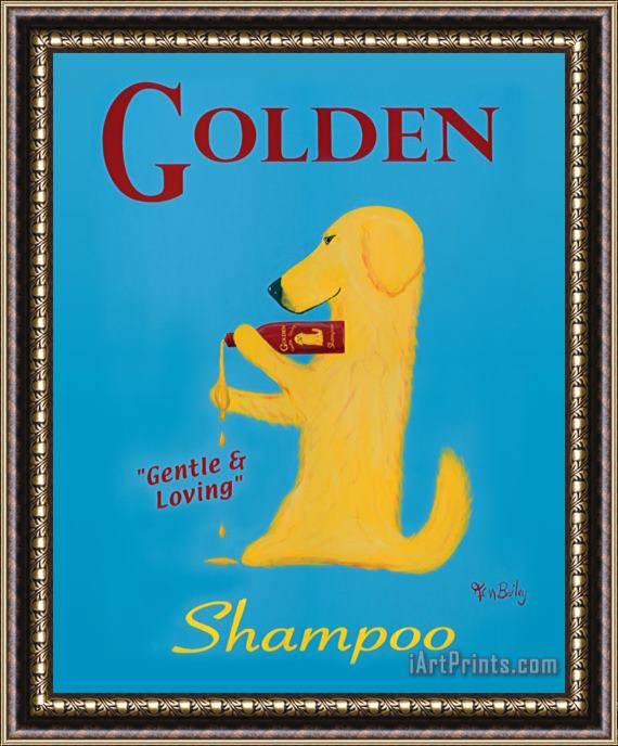 Ken Bailey Golden Shampoo Framed Print