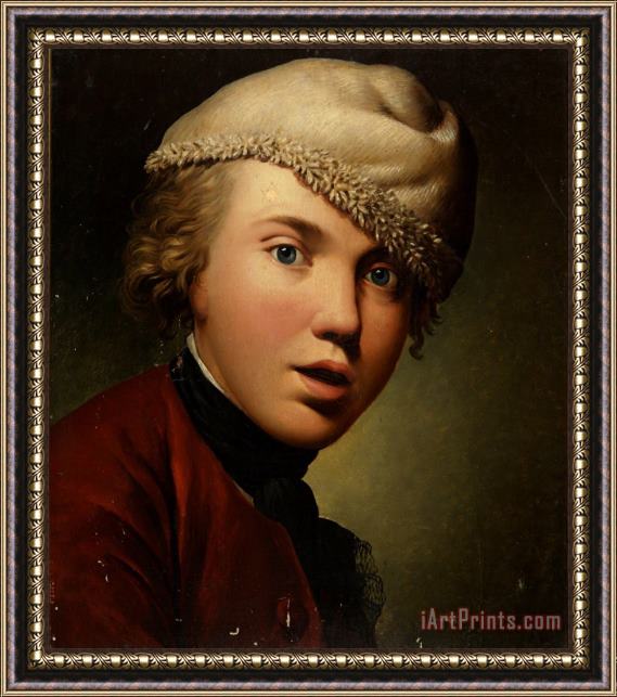 Lars Hansen Copy of Jens Juels' Self Portrait As Young Framed Print