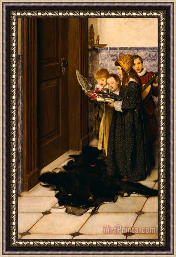 Laura Theresa Alma-Tadema A Carol Framed Painting