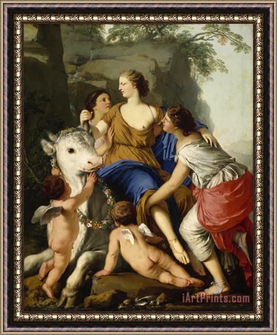 Laurent de La Hyre The Rape of Europa Framed Painting