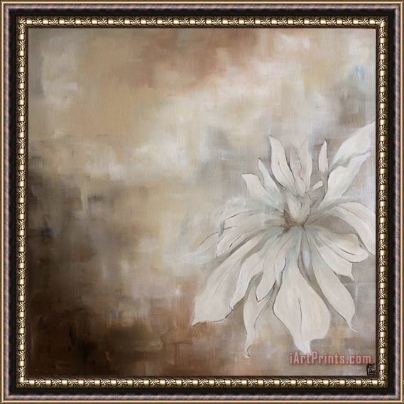 laurie maitland White Flowers II Framed Painting