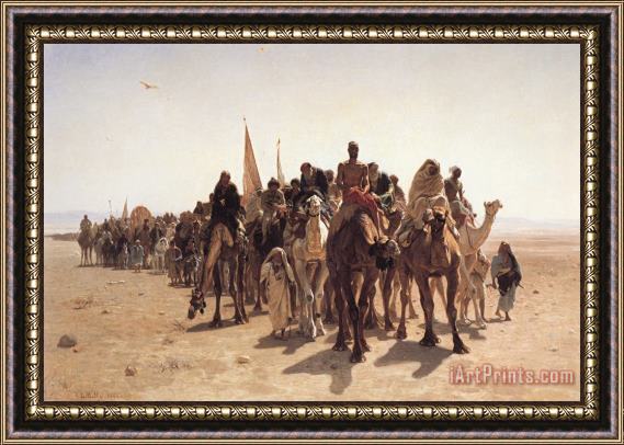 Leon Belly Pilgrims Going to Mecca Framed Print