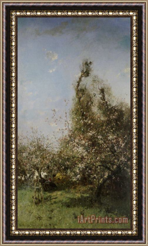 Leon Germain Pelouse Spring Landscape Framed Painting