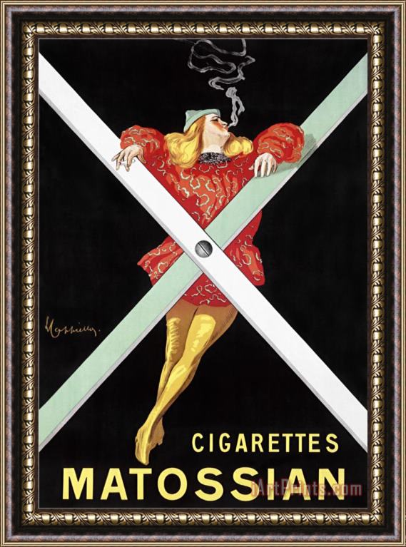 Leonetto Cappiello Cigarettes Matossian Framed Painting