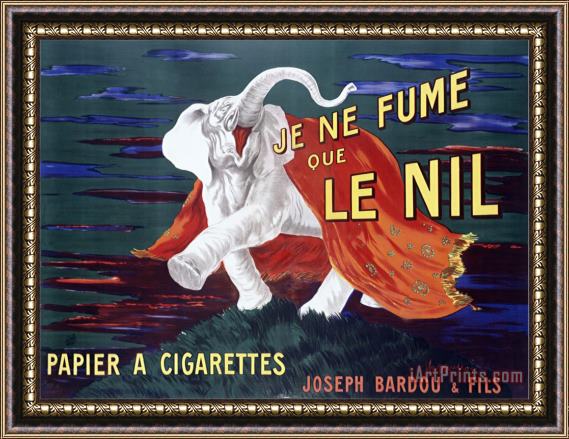 Leonetto Cappiello Je Ne Fume Le Nil Papier a Cigarettes Framed Print