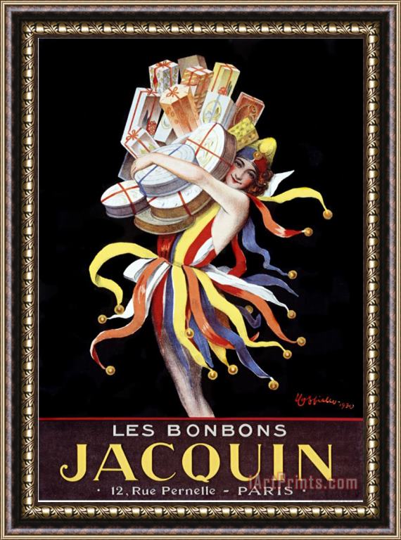 Leonetto Cappiello Les Bonbons Jacquin Framed Painting
