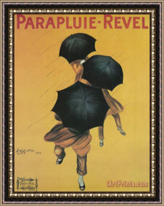 Leonetto Cappiello Parapluie Revel Art Poster Print Framed Painting