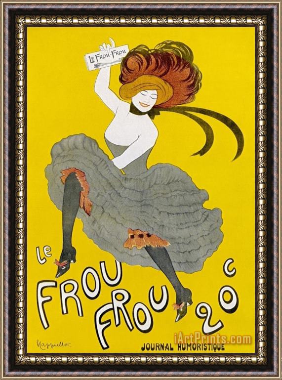 Leonetto Cappiello Poster for Le Frou Frou Humorous Magazine Framed Painting
