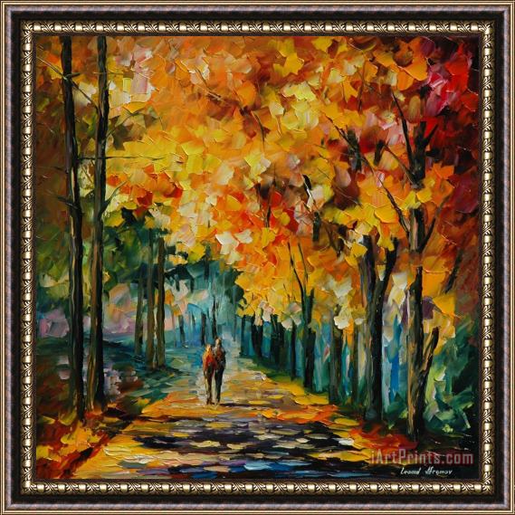 Leonid Afremov Autumn Colors Framed Painting