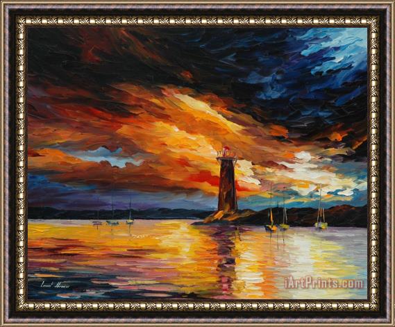 Leonid Afremov Before A Storm Framed Painting
