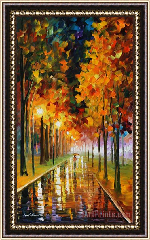 Leonid Afremov Light Of Autumn Framed Print