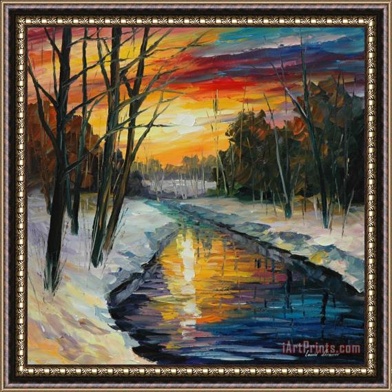 Leonid Afremov Winter Framed Painting