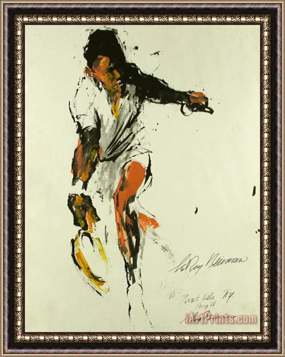 Leroy Neiman Alex (the Chief) Olmedo Framed Print