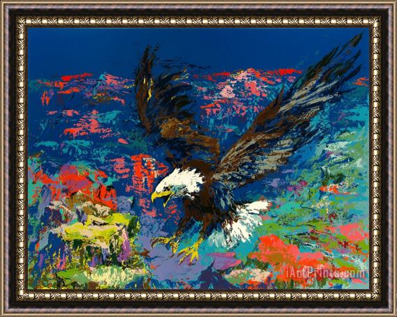 Leroy Neiman American Bald Eagle Framed Print