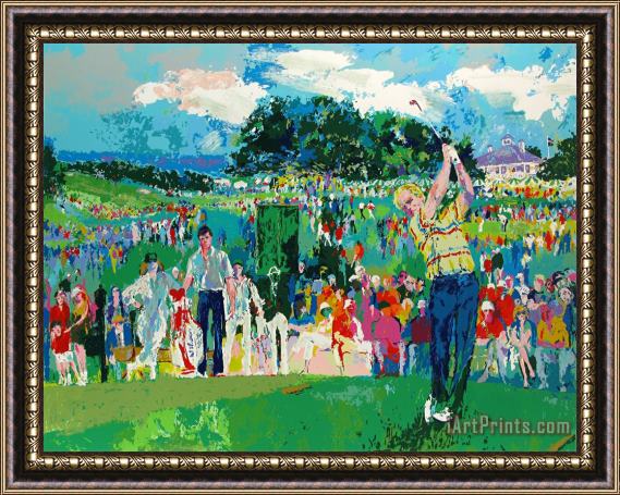 Leroy Neiman April at Augusta Framed Painting