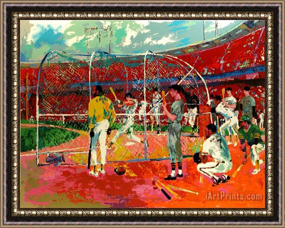 Leroy Neiman Bay Area Baseball Framed Painting