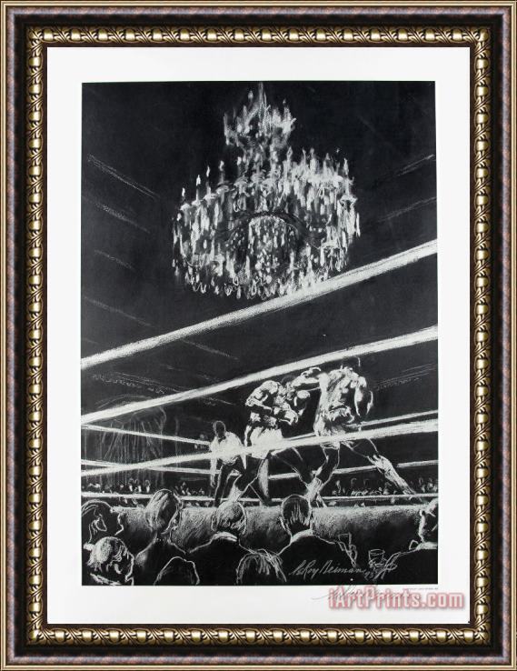 Leroy Neiman Black Tie Boxing Framed Print