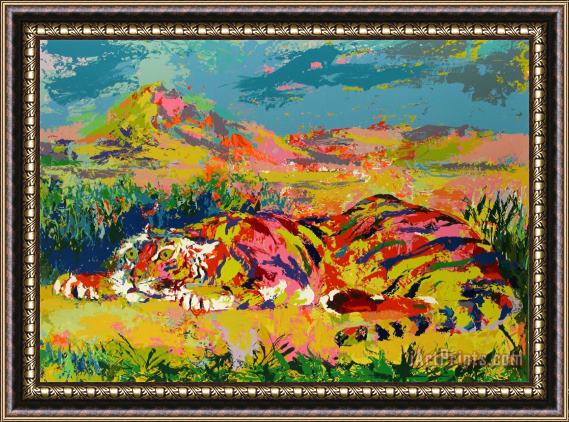Leroy Neiman Delacroix's Tiger Framed Print