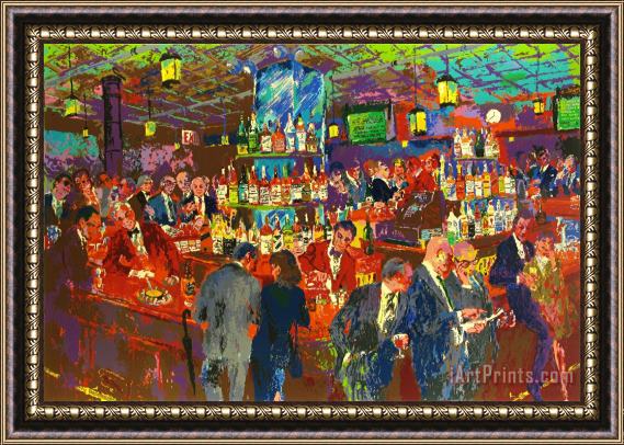 Leroy Neiman Harry's Wall Street Bar Framed Print
