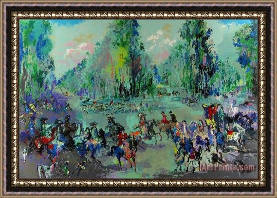 Leroy Neiman Hunt Rendezvous (homage to Oudry) Framed Print