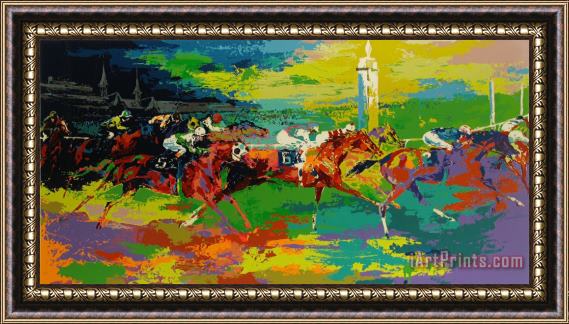 Leroy Neiman Kentucky Derby Framed Painting
