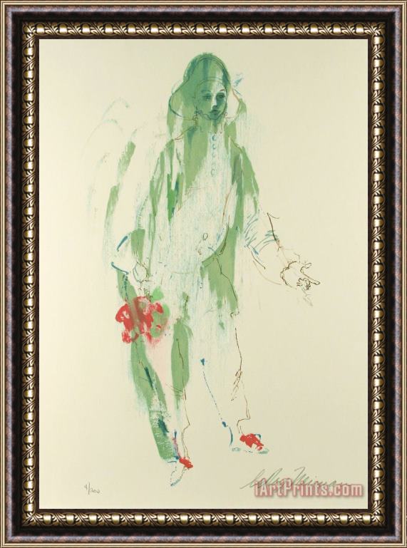 Leroy Neiman Pierrot Framed Painting
