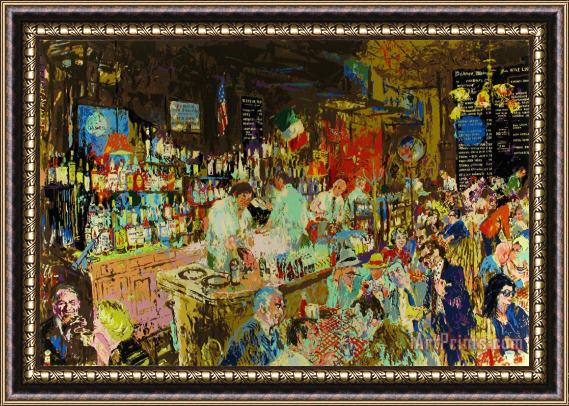 Leroy Neiman P.j. Clarke's Bar Framed Painting