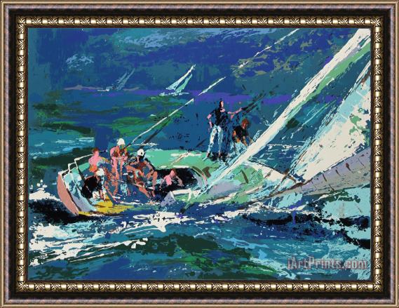 Leroy Neiman Sailing Framed Print