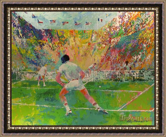Leroy Neiman Stadium Tennis Framed Print