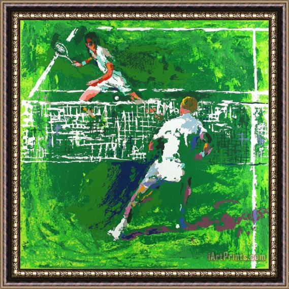 Leroy Neiman Tennis Players Framed Painting