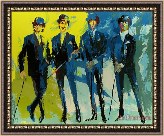 Leroy Neiman The Beatles Framed Painting