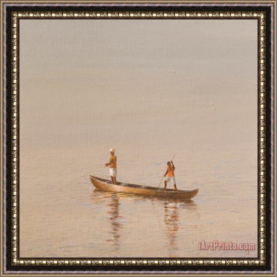 Lincoln Seligman Kerala Fishermen Framed Painting