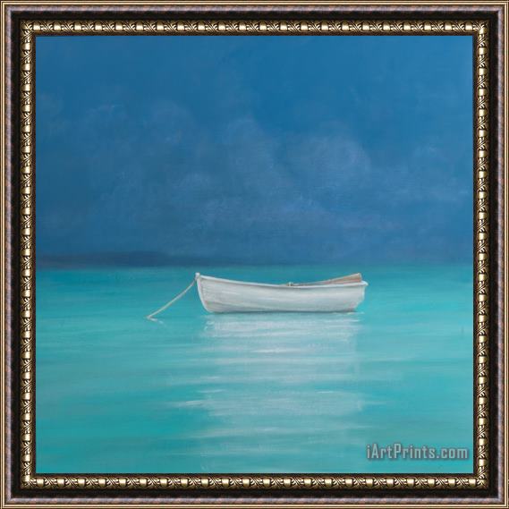 Lincoln Seligman White Boat Kilifi 2012 Framed Painting