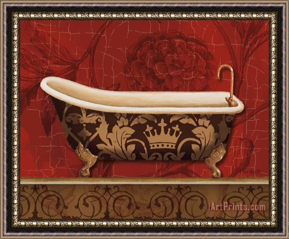 Lisa Audit Royal Red Bath II Framed Print