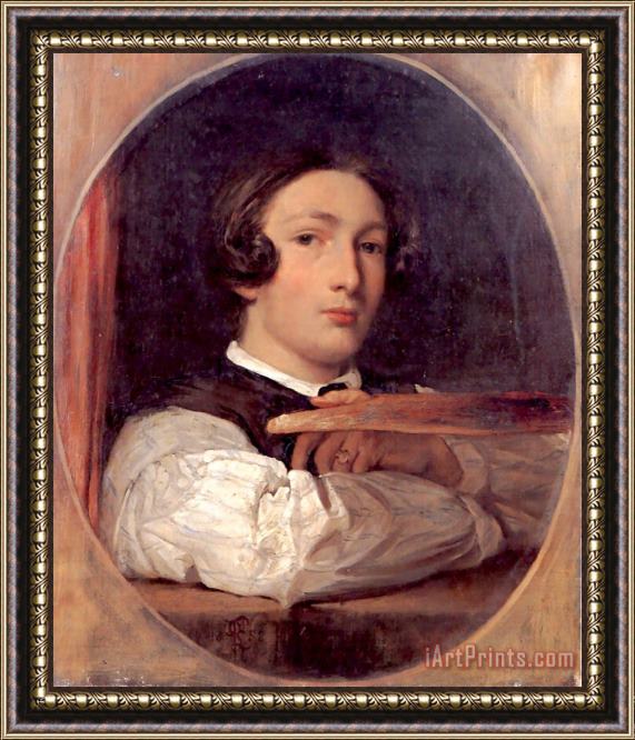 Lord Frederick Leighton Selfportrait As a Boy Framed Print