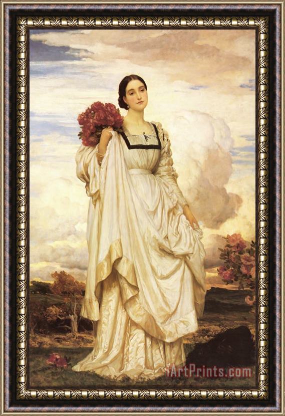 Lord Frederick Leighton The Countess Brownlow Framed Painting