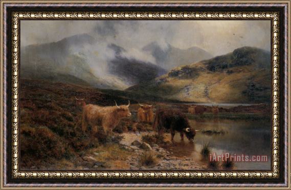 Louis Bosworth Hurt By an Argyllshire Loch Between The Showers Framed Print
