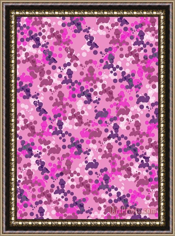 Louisa Knight Dotted Camo Framed Painting