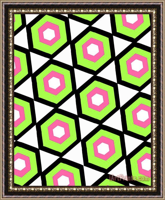 Louisa Knight Hexagon Framed Painting